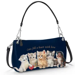 'Cats Fill A Heart With Love' 3-Style Handbag