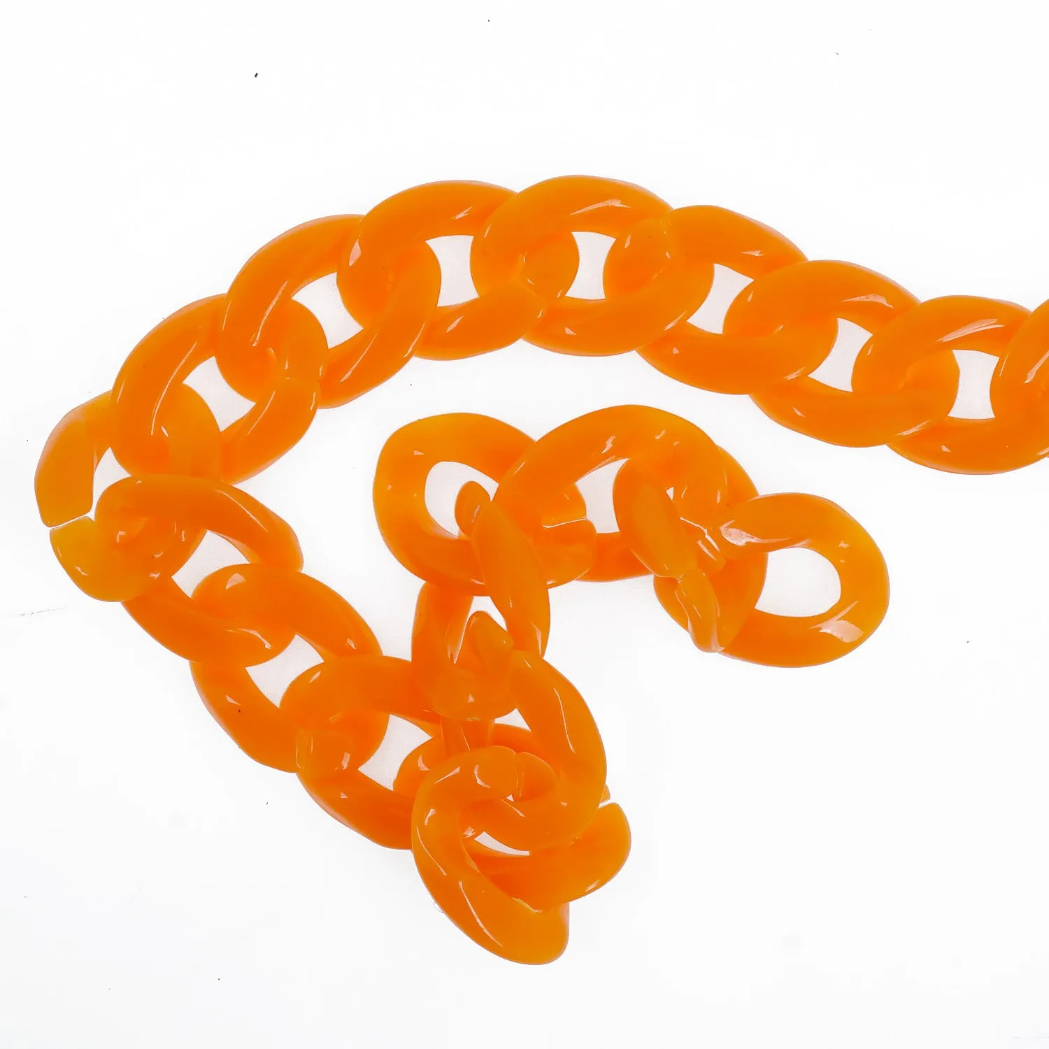 17*23mm Open Acrylic Link Kawaii Chunky Link Piece Pick a Color DIY Jewelry Making Chain 20pcs 103758