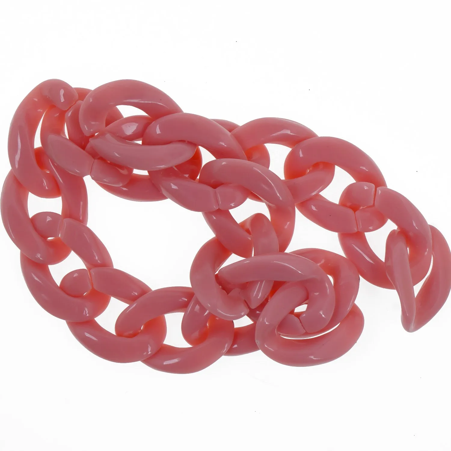 17*23mm Open Acrylic Link Kawaii Chunky Link Piece Pick a Color DIY Jewelry Making Chain 20pcs 103758