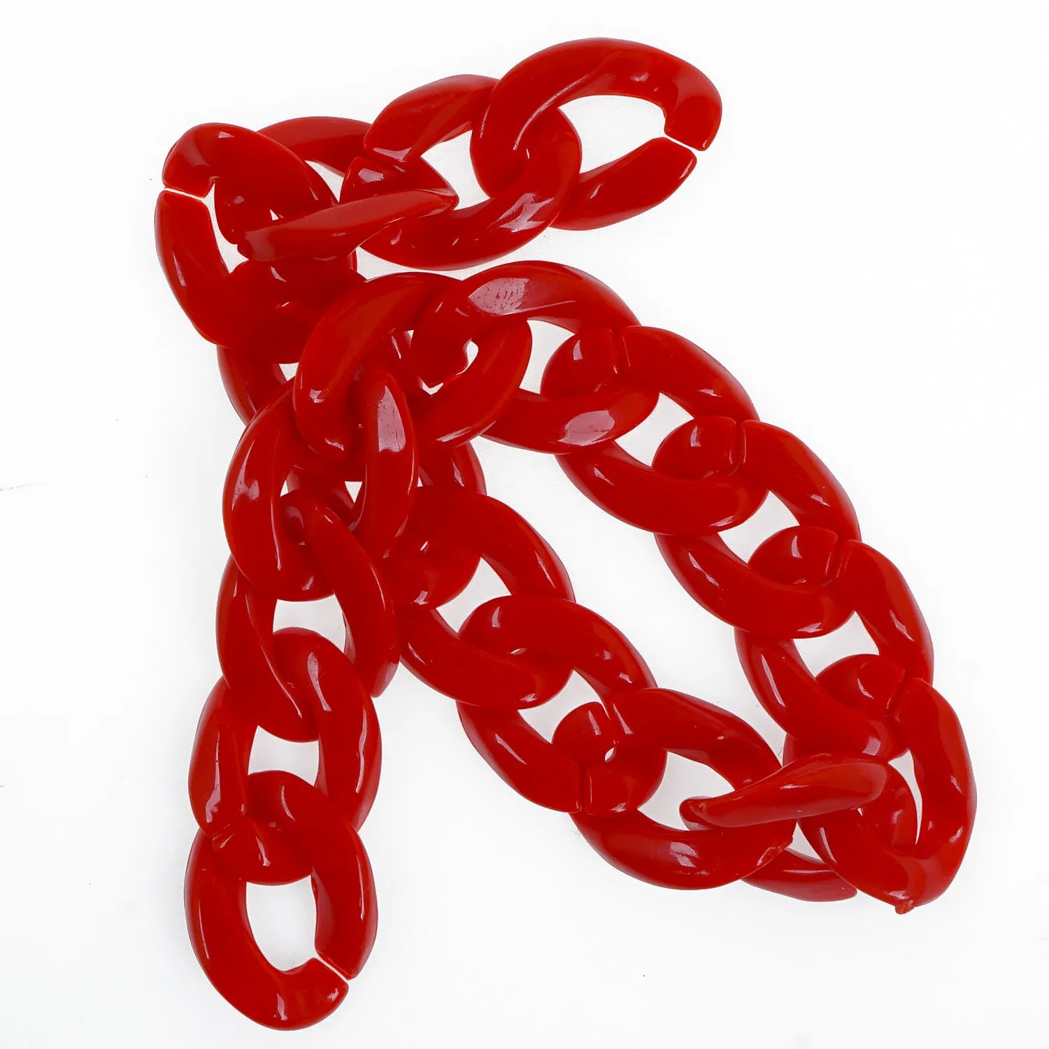 17*23mm Open Acrylic Link Kawaii Chunky Link Piece Pick a Color DIY Jewelry Making Chain 20pcs 103758