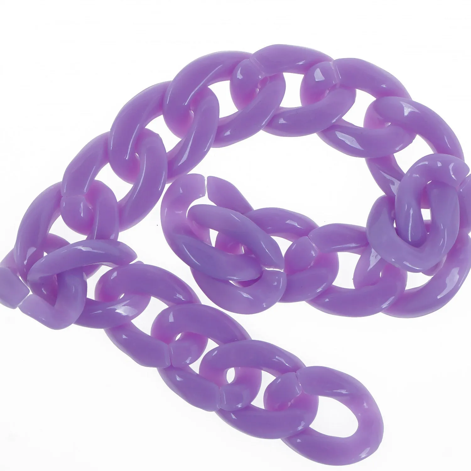 17*23mm Open Acrylic Link Kawaii Chunky Link Piece Pick a Color DIY Jewelry Making Chain 20pcs 103758