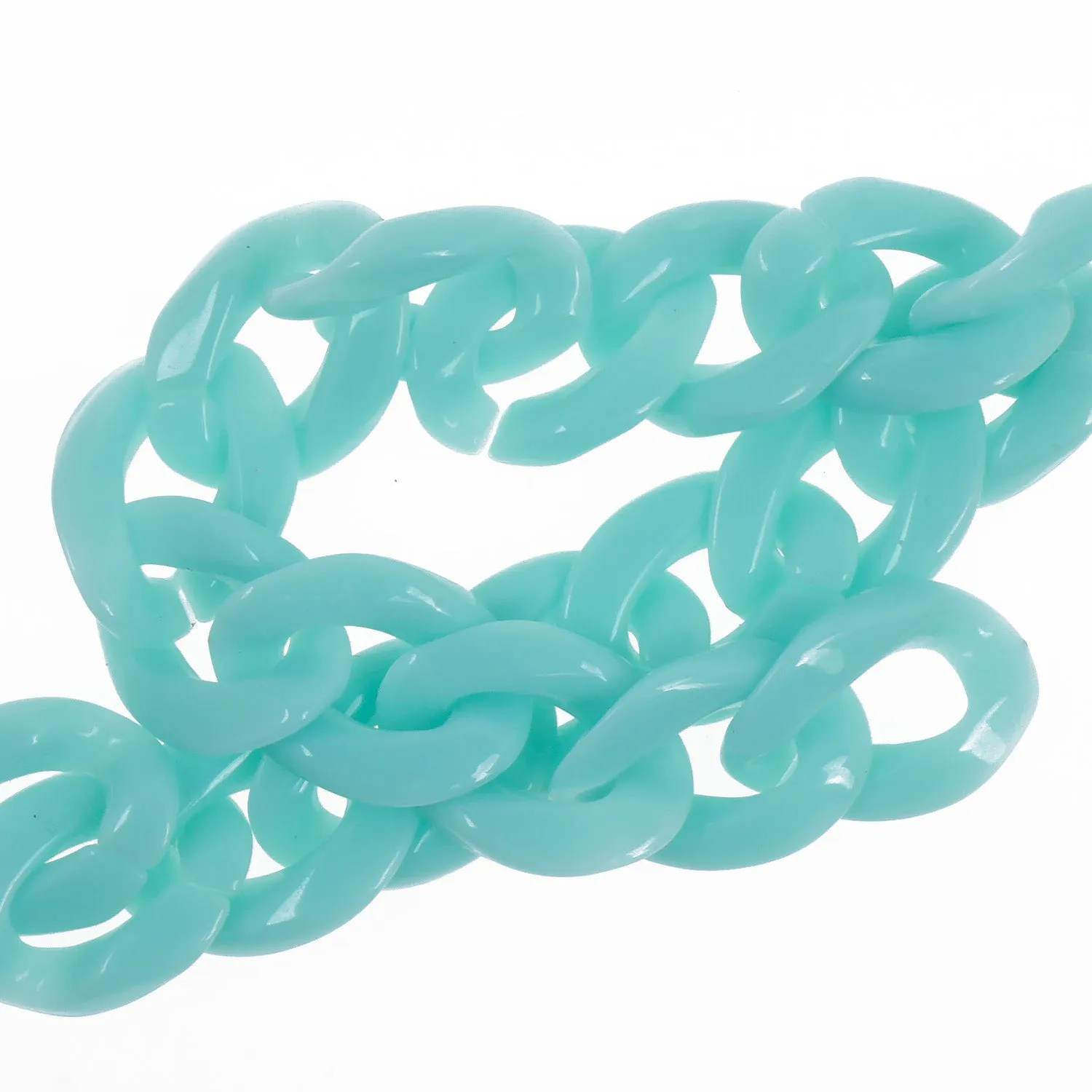 17*23mm Open Acrylic Link Kawaii Chunky Link Piece Pick a Color DIY Jewelry Making Chain 20pcs 103758