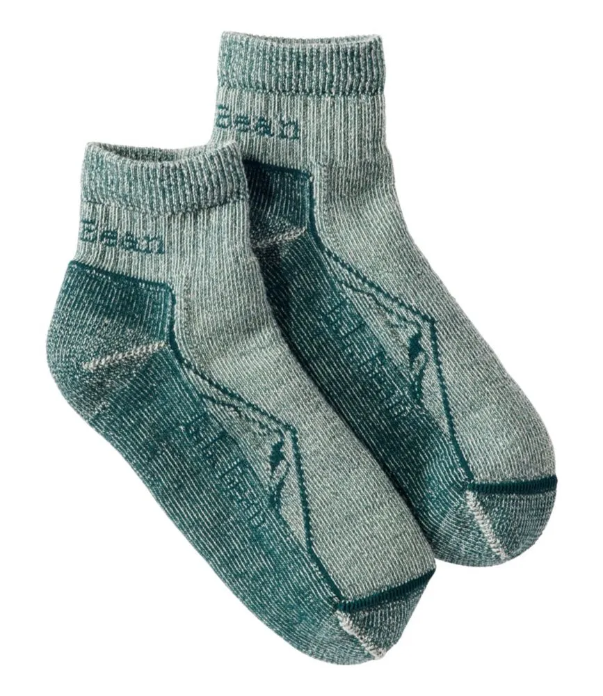 Adults' Cresta Wool Midweight Hiking Socks, Quarter-Crew