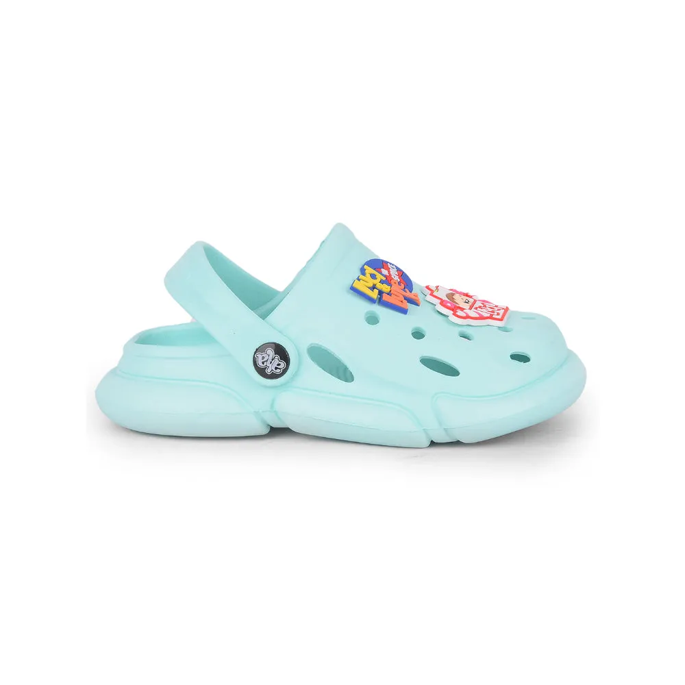 AHA Casual Green Clogs For Kids ZQ-SH-018 By Liberty