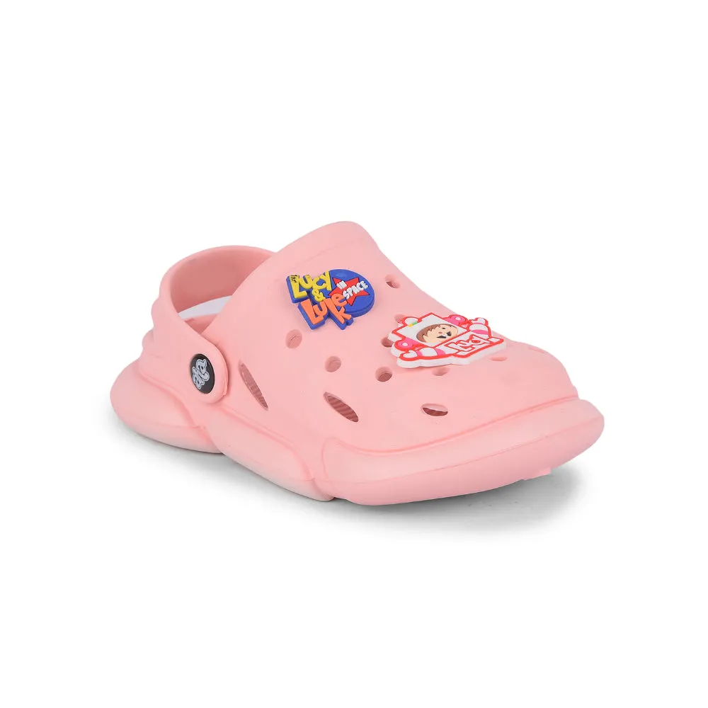 AHA Casual Light Pink Clogs For Kids ZQ-SH-018 By Liberty