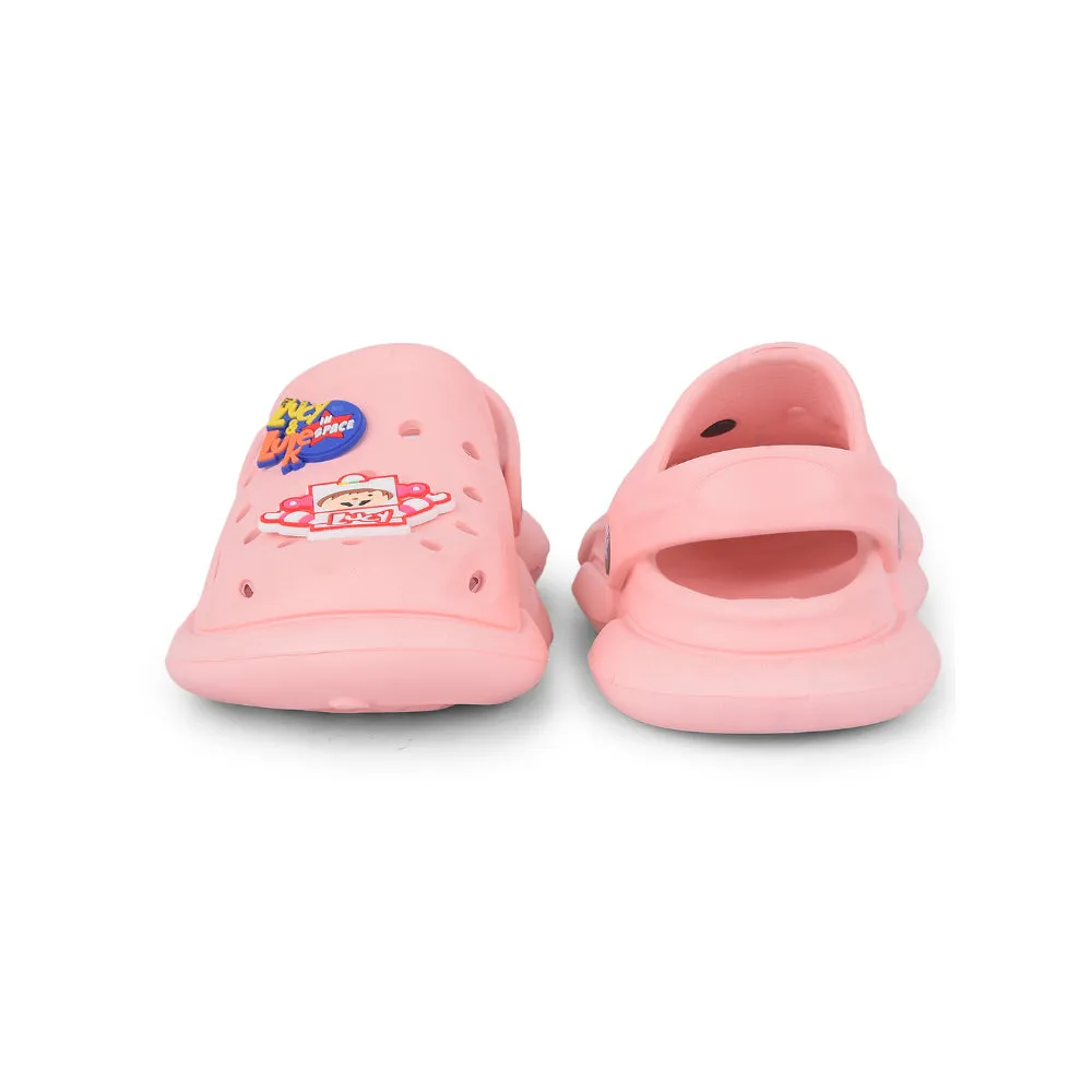 AHA Casual Light Pink Clogs For Kids ZQ-SH-018 By Liberty