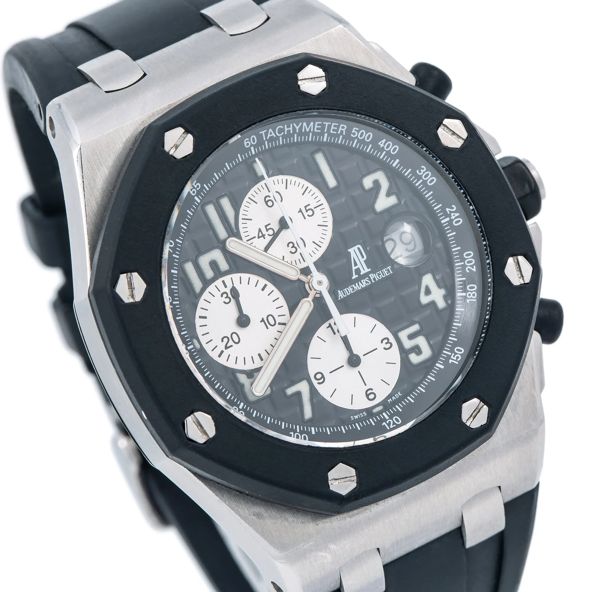 Audemars Piguet Royal Oak Offshore Chronograph 25940SK 42MM Black Dial With Rubber Bracelet