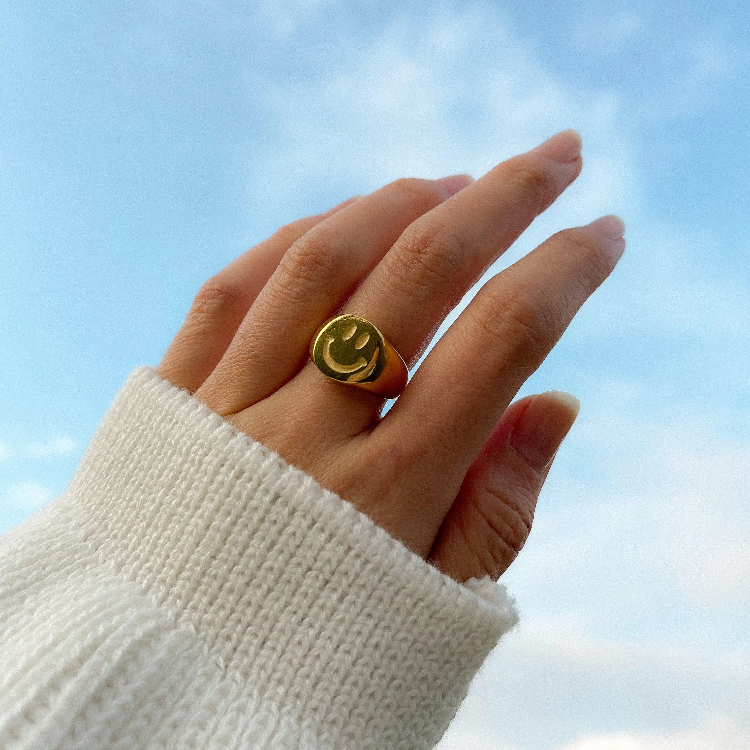 Be Happy Signet Ring - LAST CHANCE!