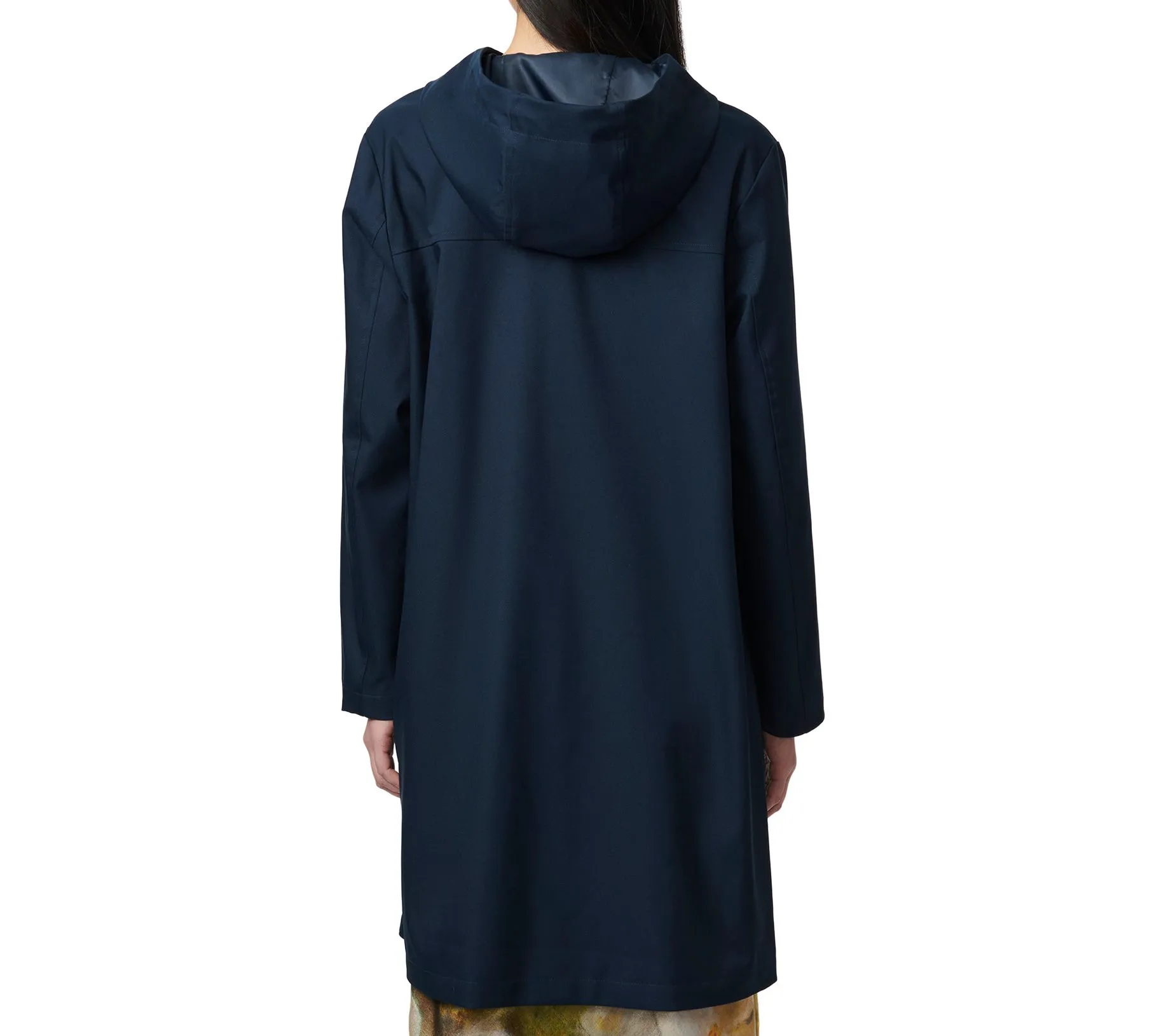 Bernardo Hooded Mid-Length Raincoat