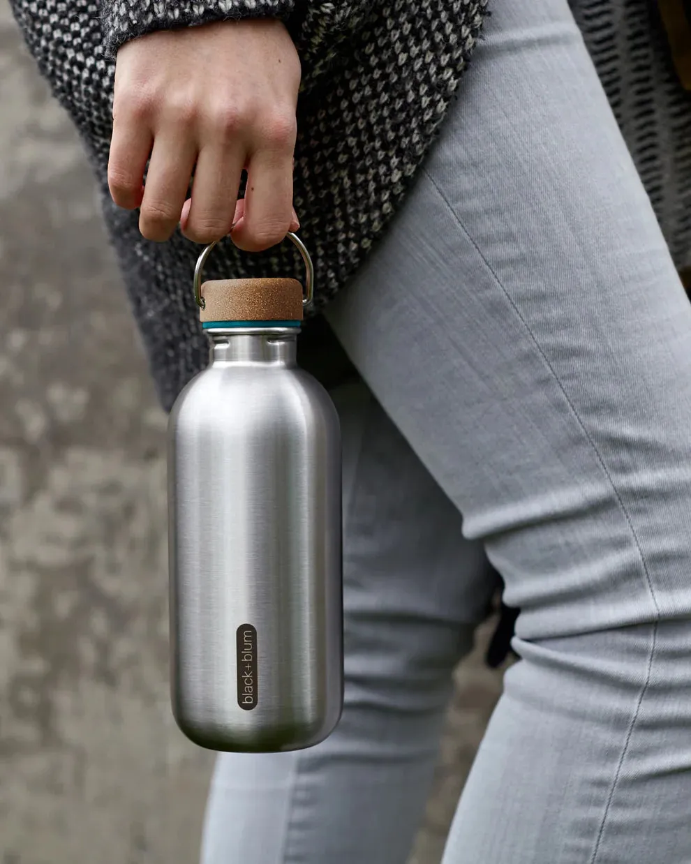 Black+Blum Steel Water Bottle 600ml - Borraccia da Trekking