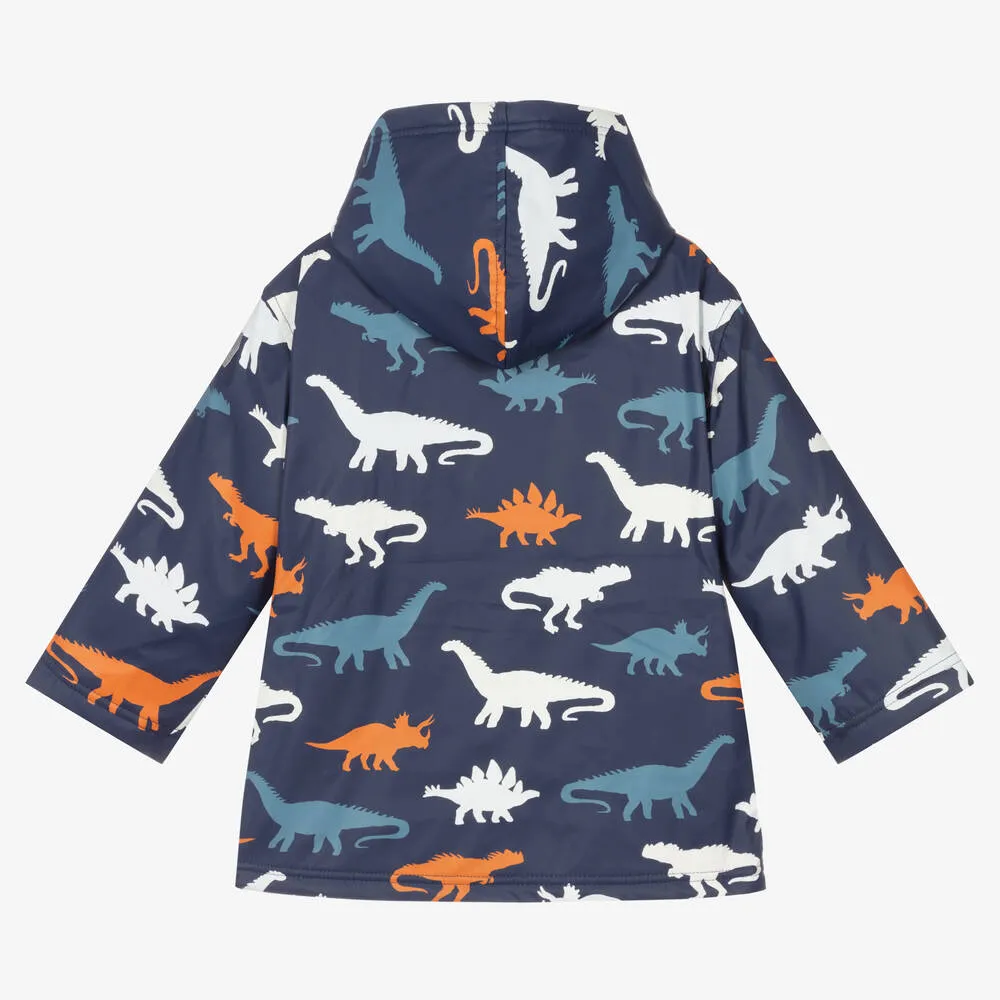 Boys Blue Dinosaur Raincoat