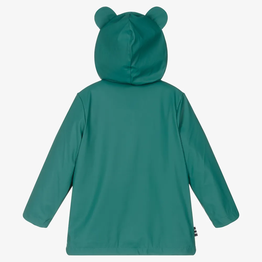 Boys Green Frog Raincoat