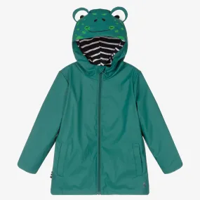 Boys Green Frog Raincoat