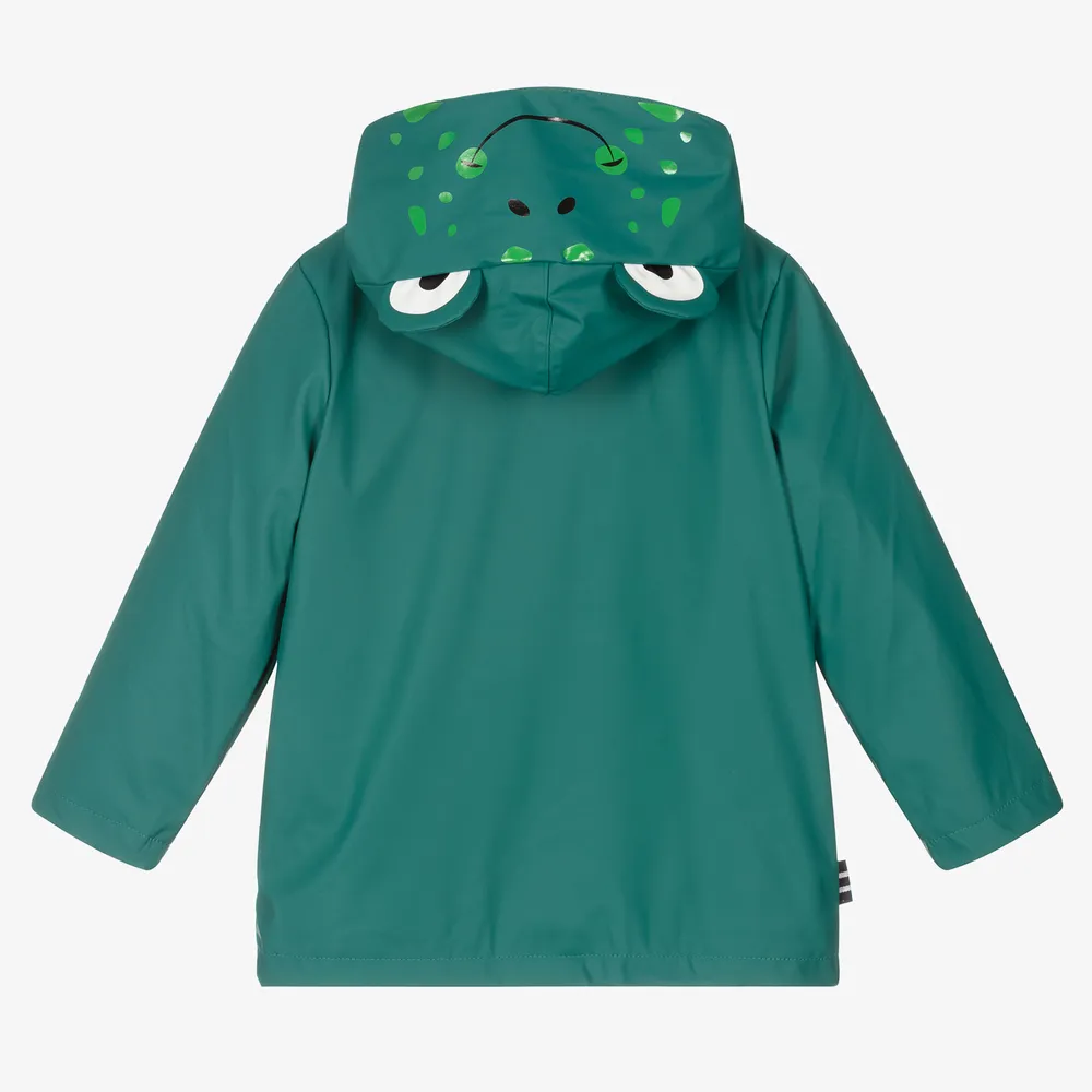 Boys Green Frog Raincoat