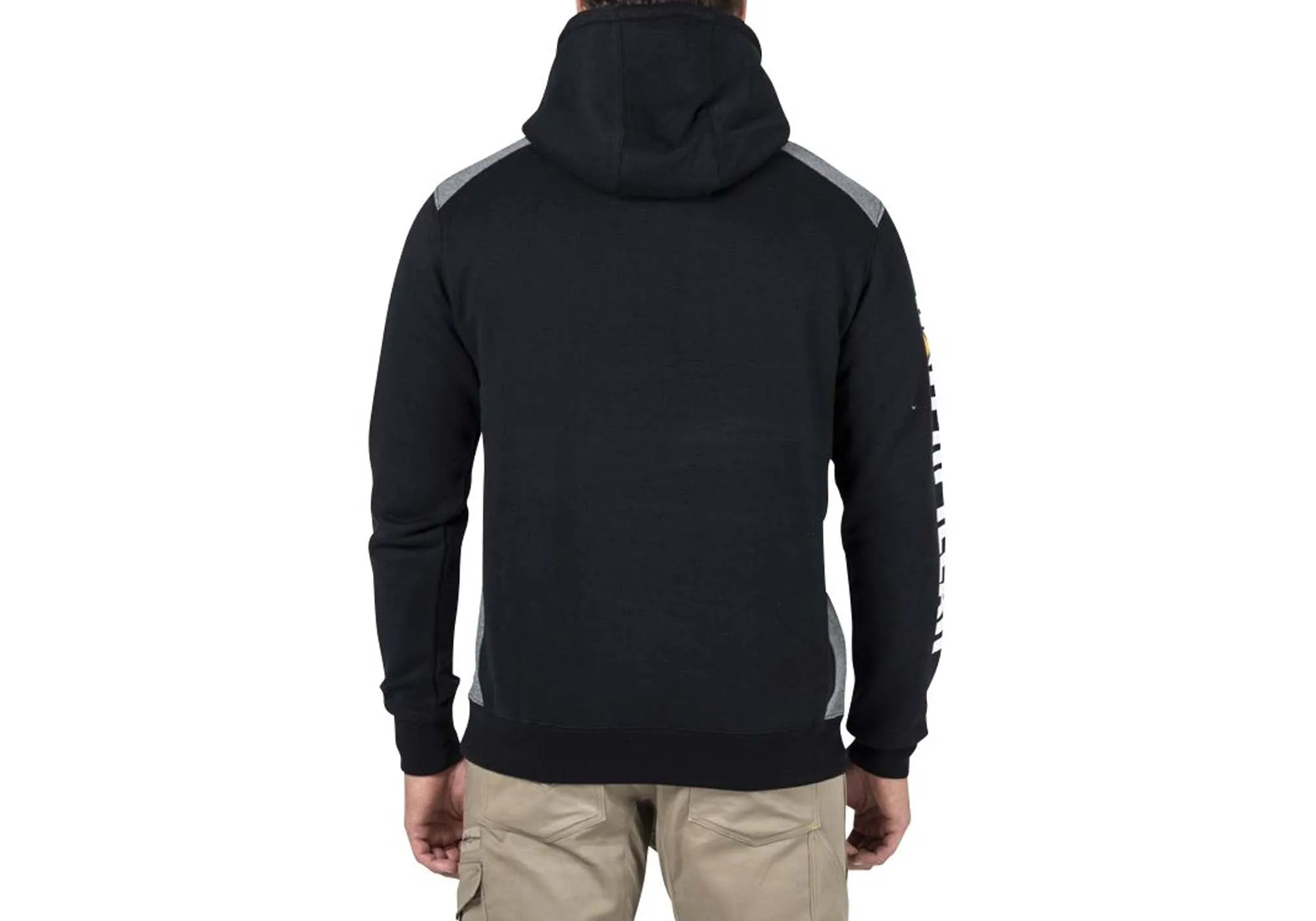 Caterpillar Mens Comfortable Versatile Logo Panel Hooded Sweat Shirt