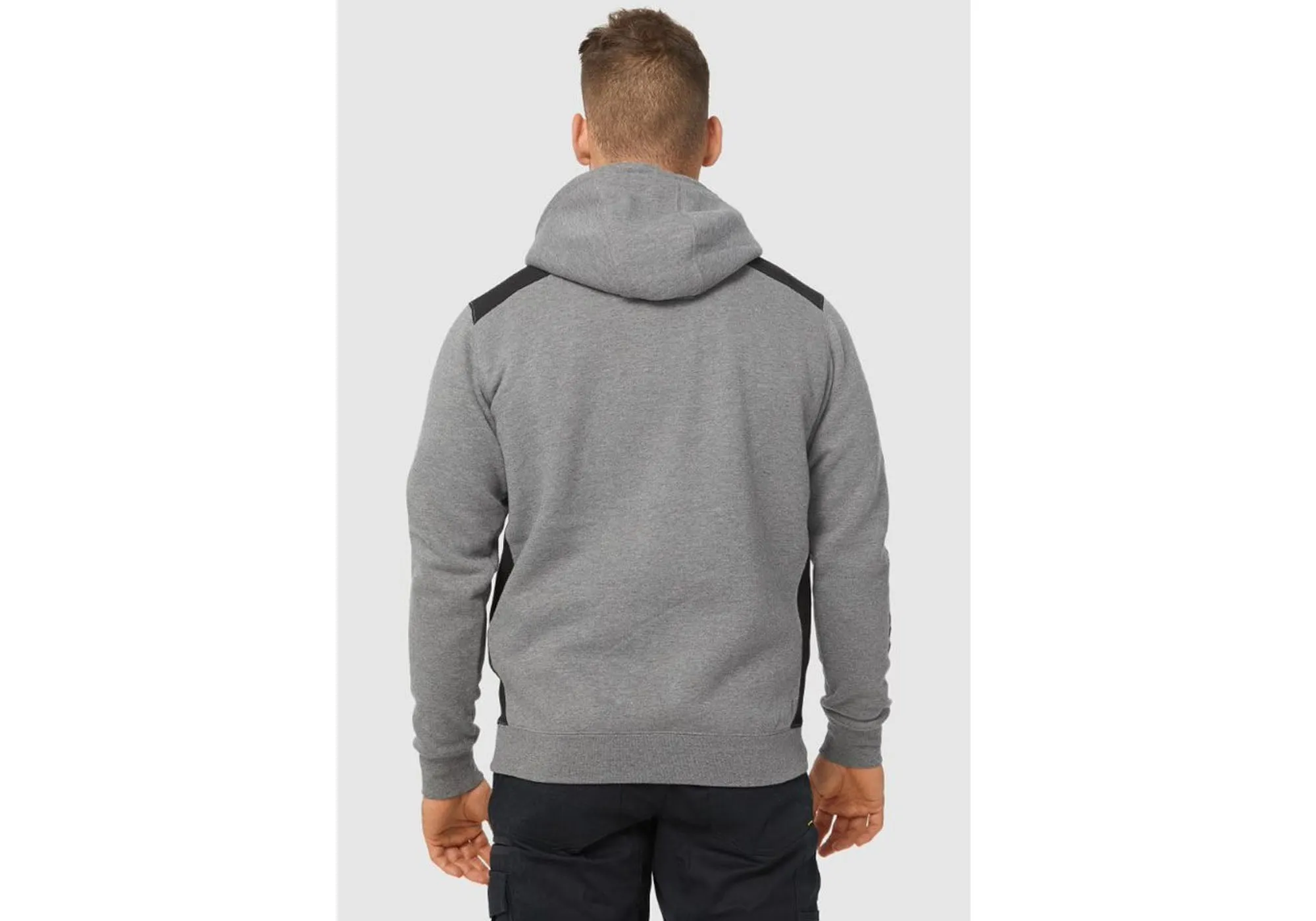 Caterpillar Mens Comfortable Versatile Logo Panel Hooded Sweat Shirt