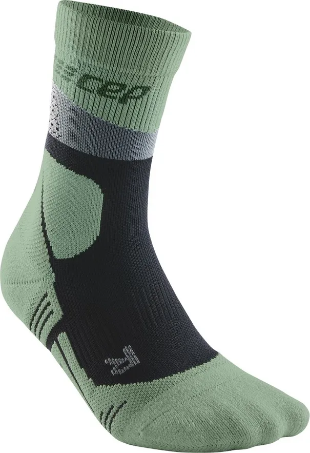 CEP Men's Cep Max Cushion Socks Hiking Mid Cut Grey/Mint | Buy CEP Men's Cep Max Cushion Socks Hiking Mid Cut Grey/Min