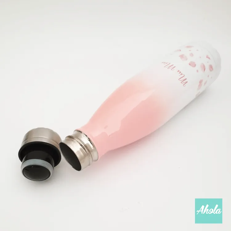 【Cherry Blossom Petals】Stainless Steel Hot or Cold Bottle 不鏽鋼保冷/保温樽