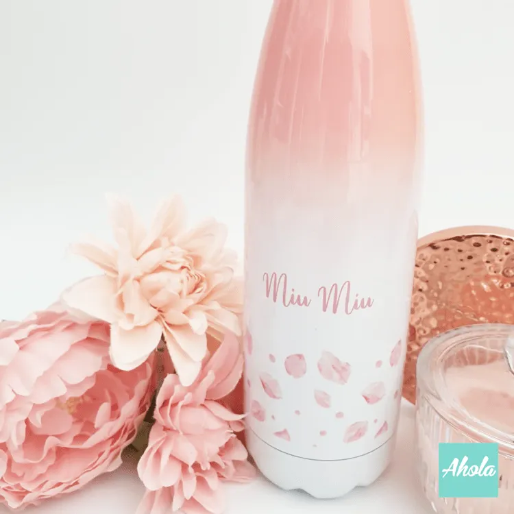 【Cherry Blossom Petals】Stainless Steel Hot or Cold Bottle 不鏽鋼保冷/保温樽