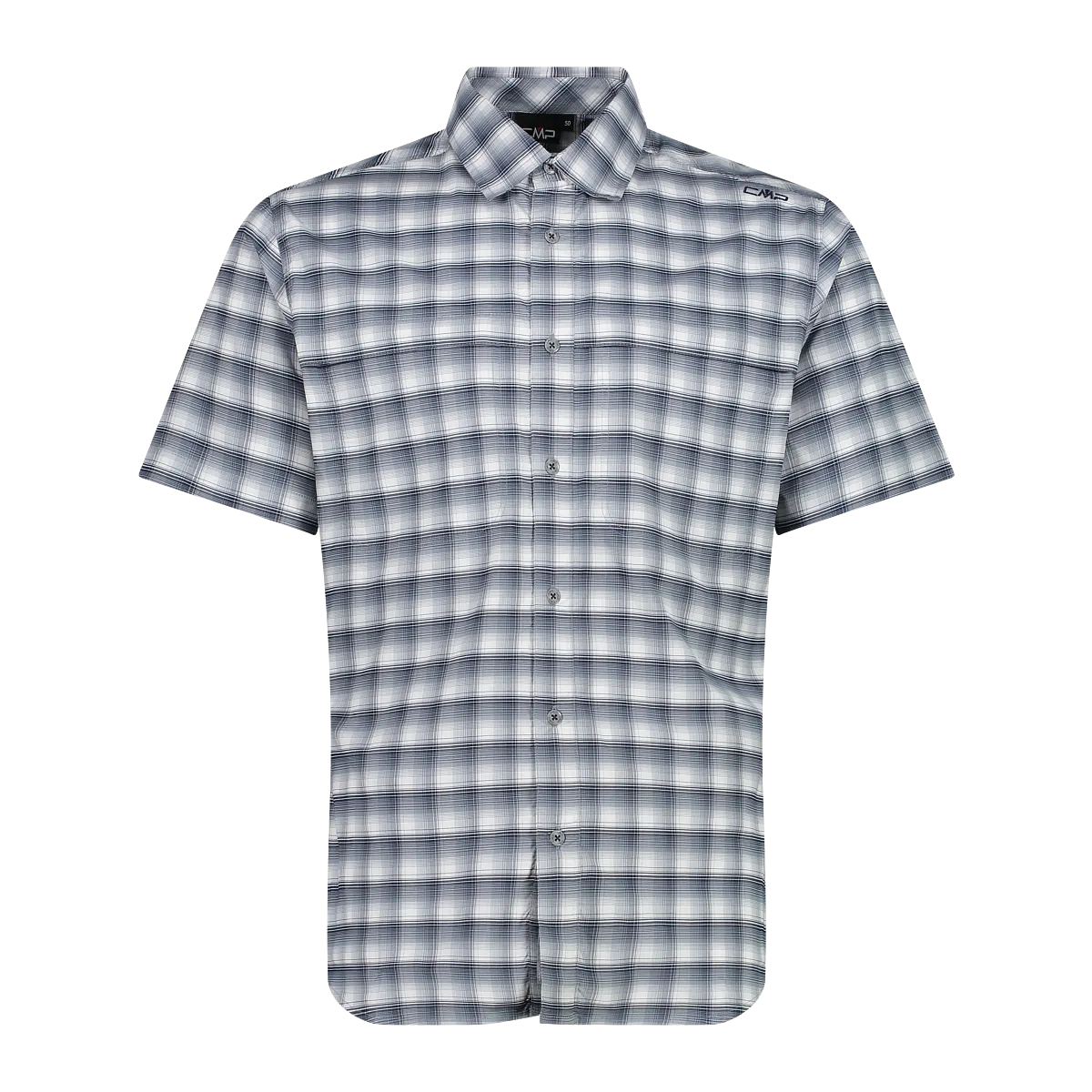 CMP Camicia fantasia check maniche corte trekking Uomo