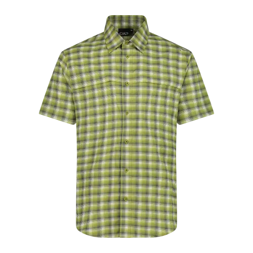 CMP Camicia fantasia check maniche corte trekking Uomo