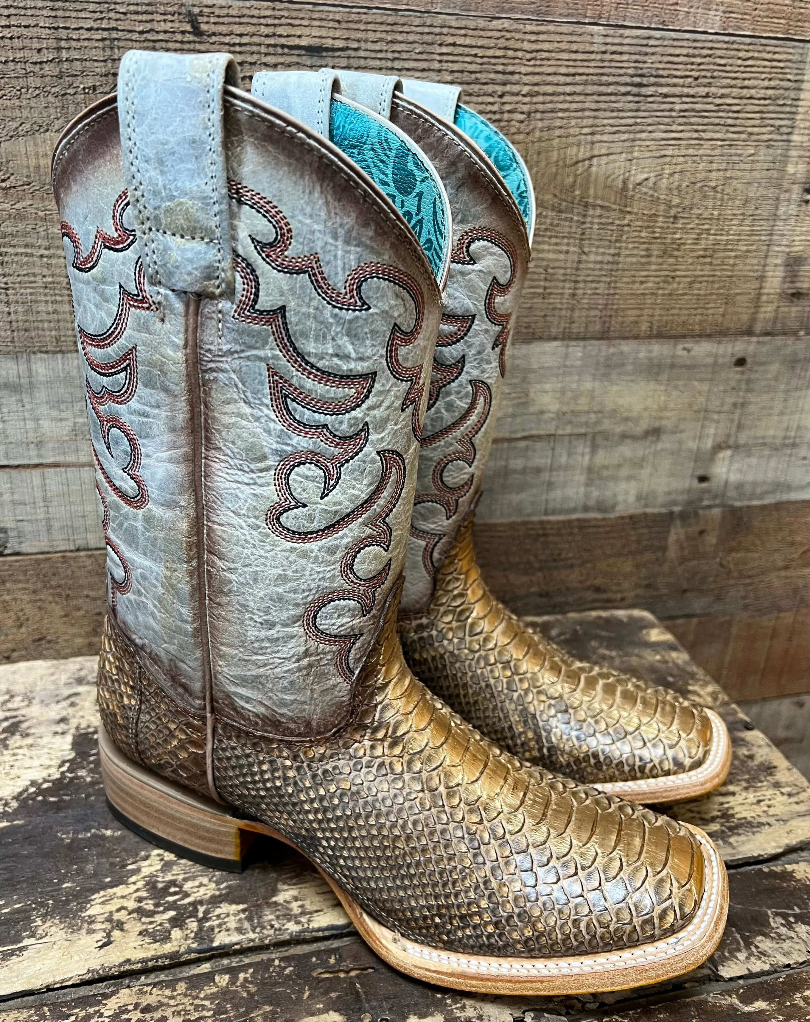 Corral Python Wide Square Toe