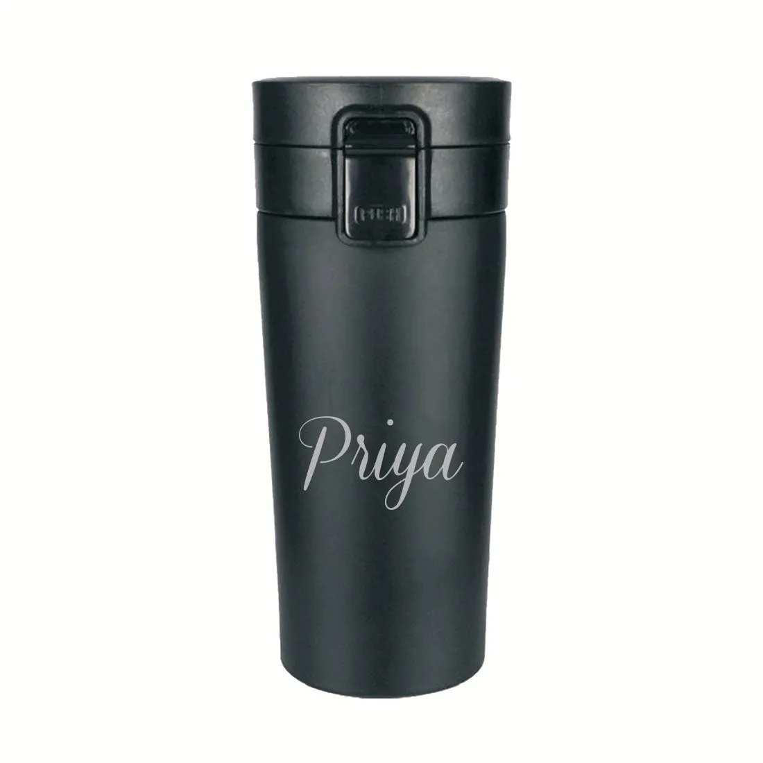 Customized Insulated Coffee Travel Mug With Name Engraved (380 ML) - Name