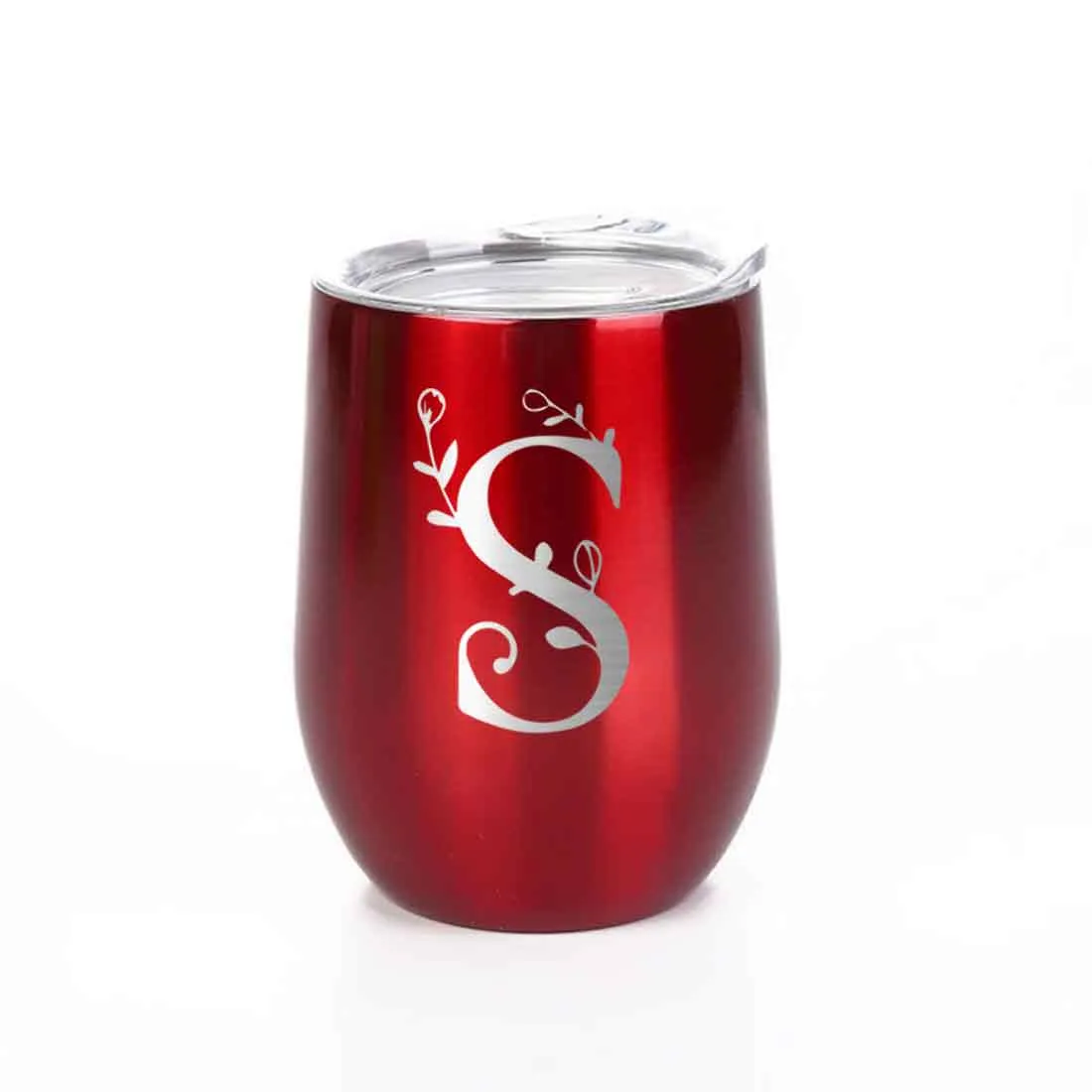 Customized Insulated Coffee Travel Mug With Name Engraved Design (350 ML) - Monogram