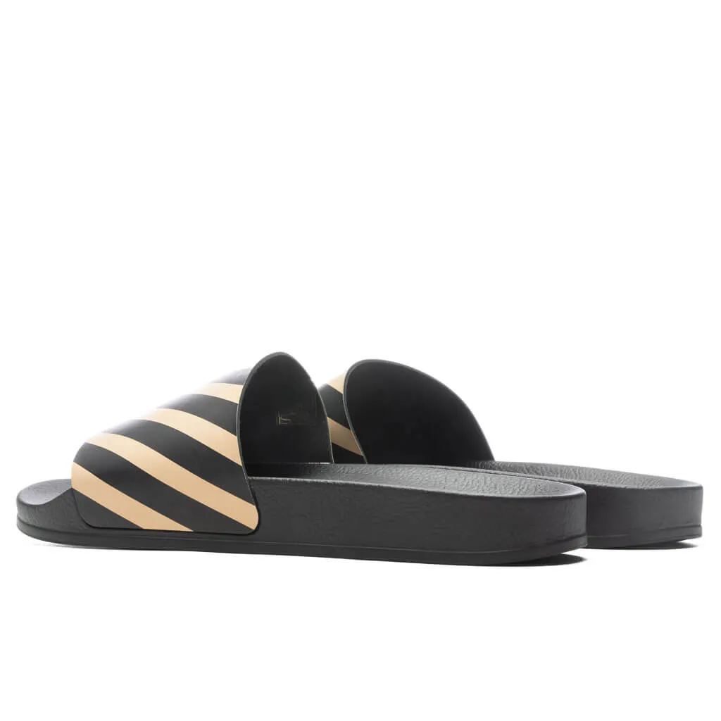 Diag Slider - Black/Beige