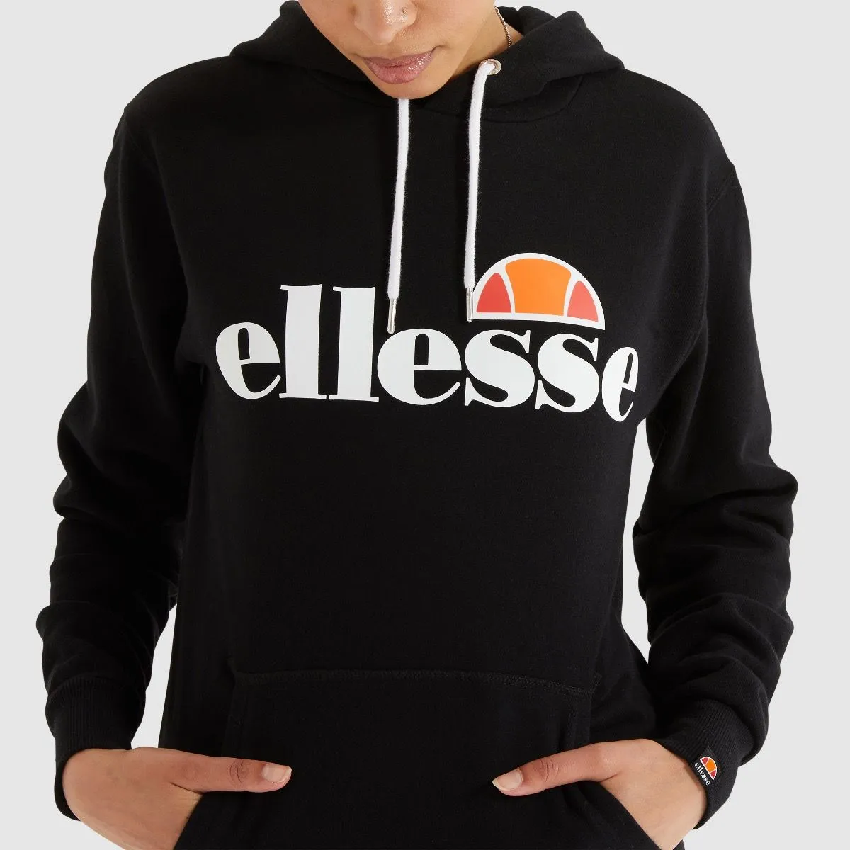 Ellesse Womens Torices Logo Hooded Sweatshirts Black