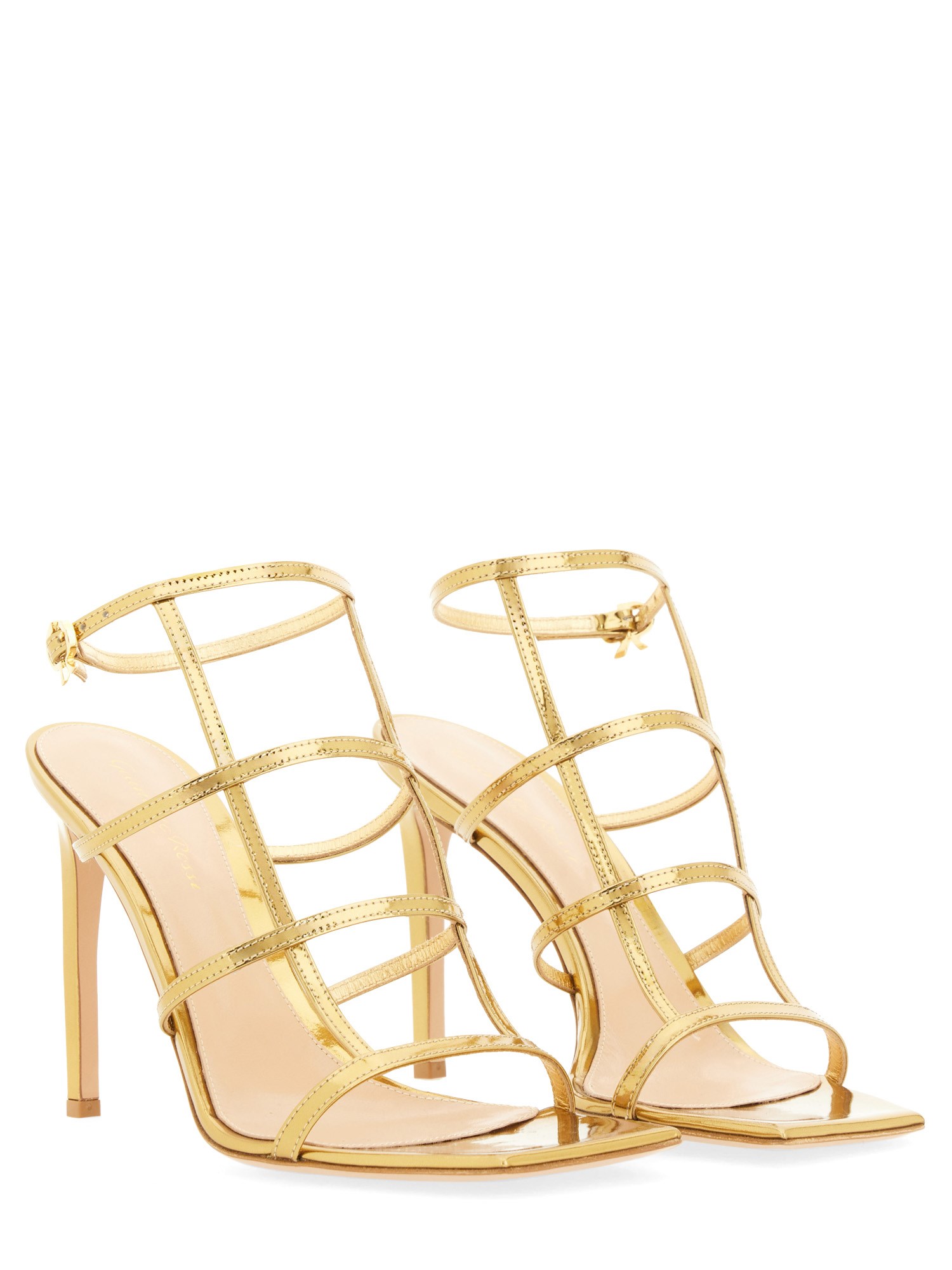 GIANVITO ROSSI    LEATHER MONDRY SANDAL