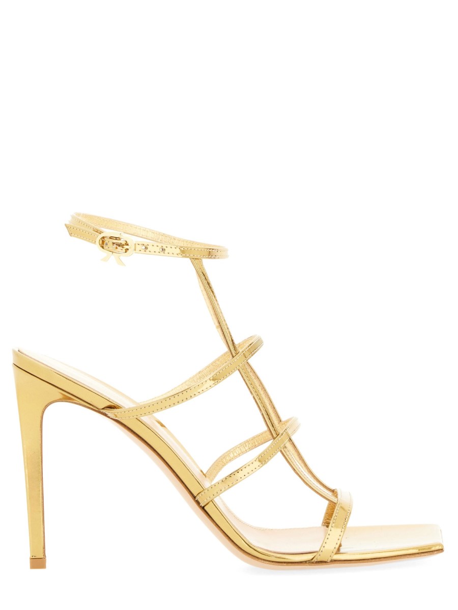 GIANVITO ROSSI    LEATHER MONDRY SANDAL