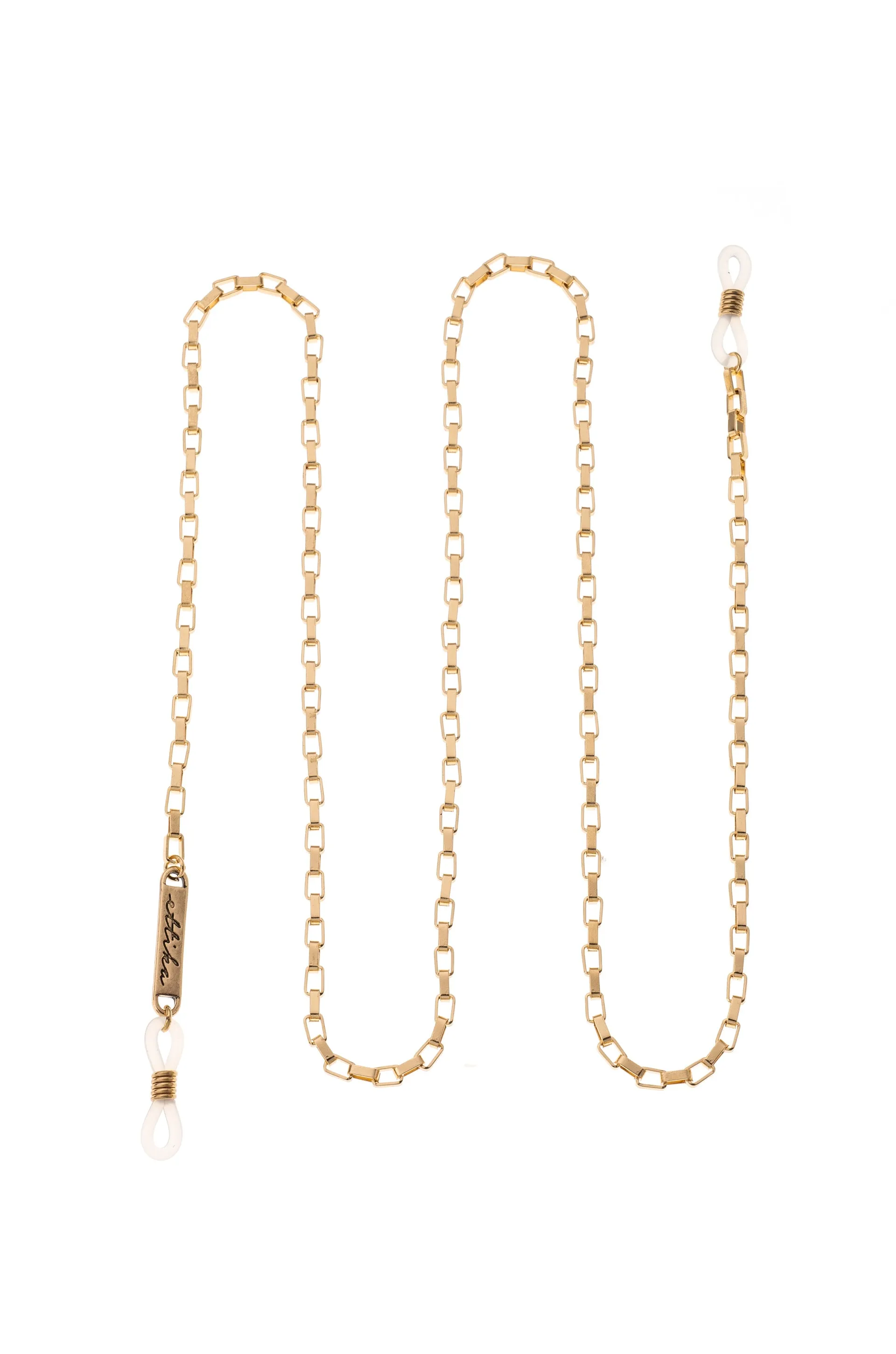 Golden Rays Rectangle Glasses Chain