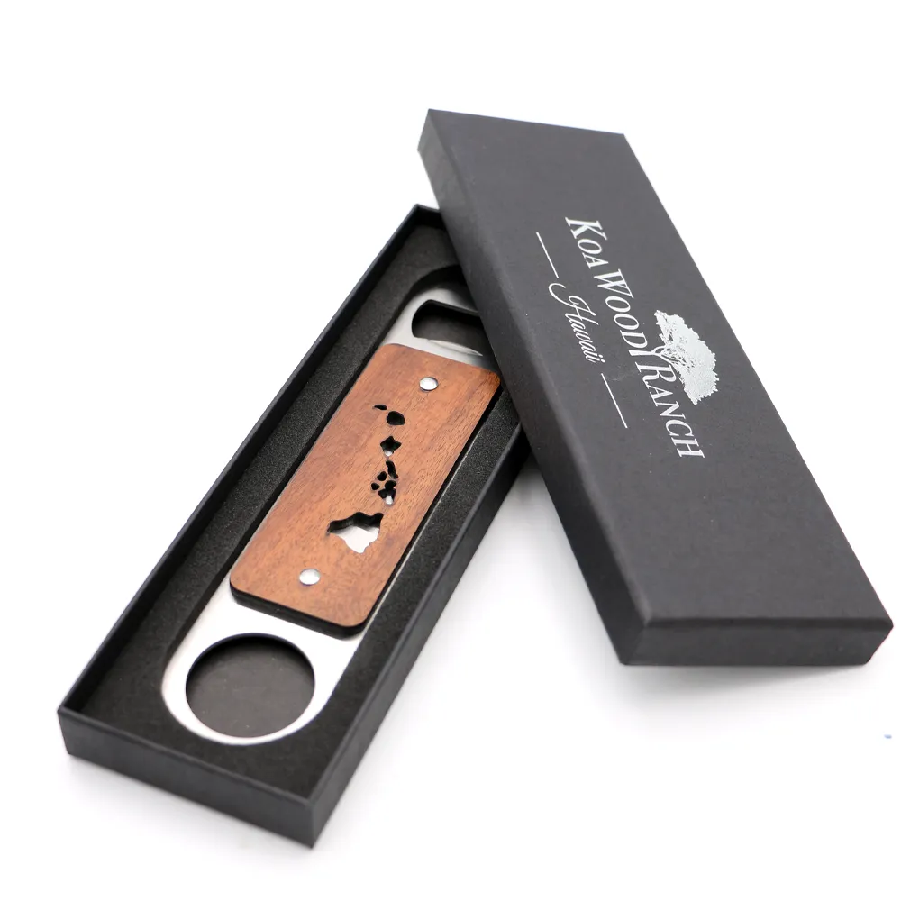 Hawaii Island Chain Koa and Stainless Steel Bottle Opener