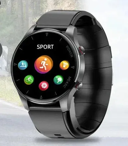 Health Care Accurate Blood Pressure Temperature Fitness Monitoring Smartwatch