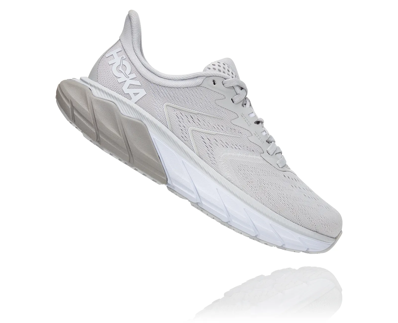 Hoka Womens Arahi 5 **Medium Width**- Lunar Rock/ Drizzle