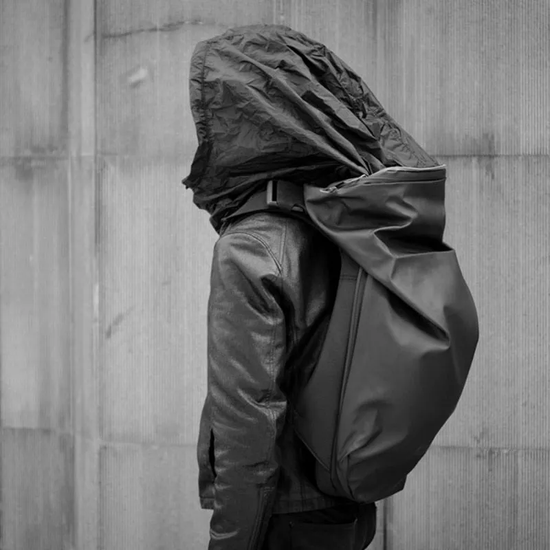 hooded backpack