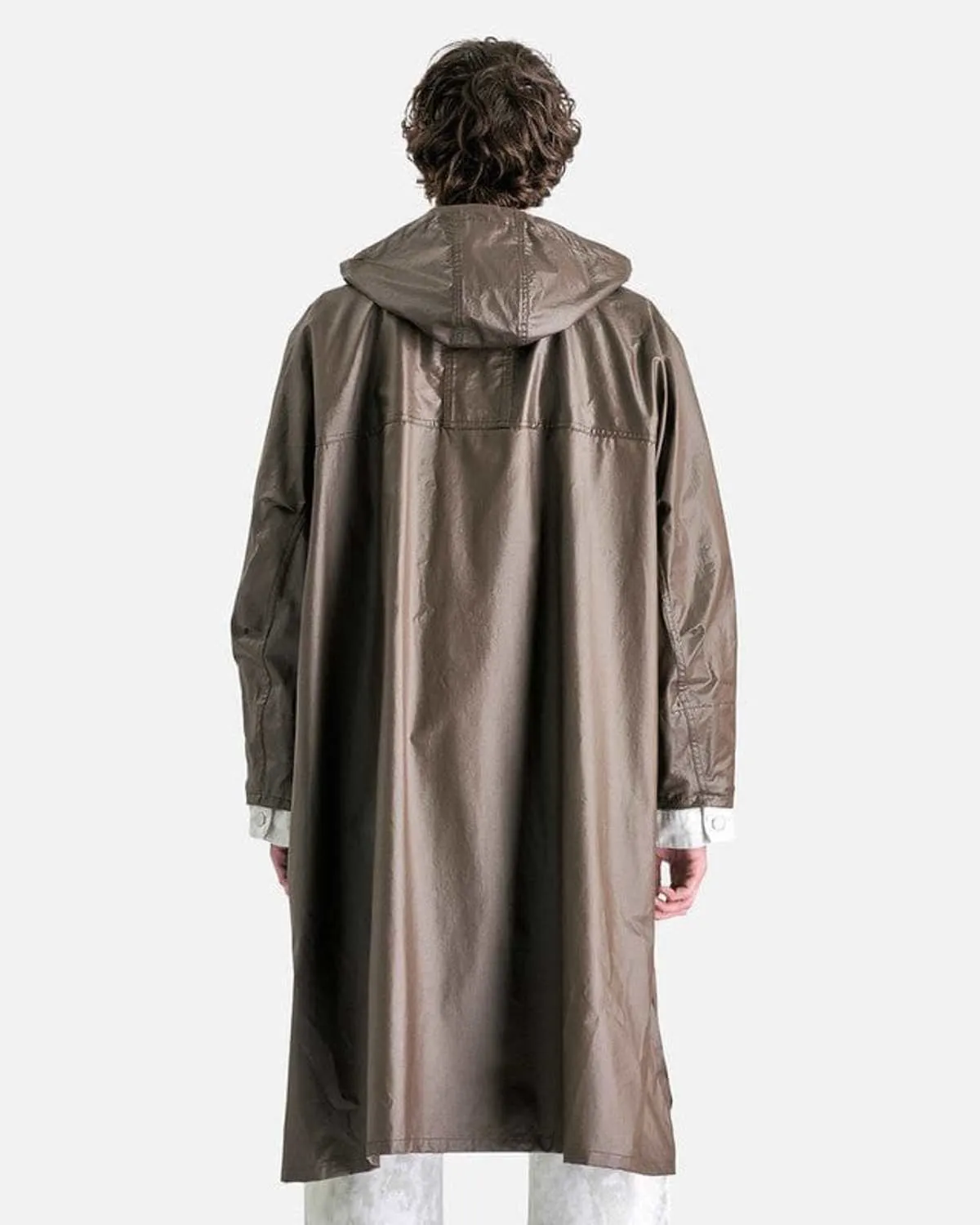 Hooded Raincoat - Dark Tobacco