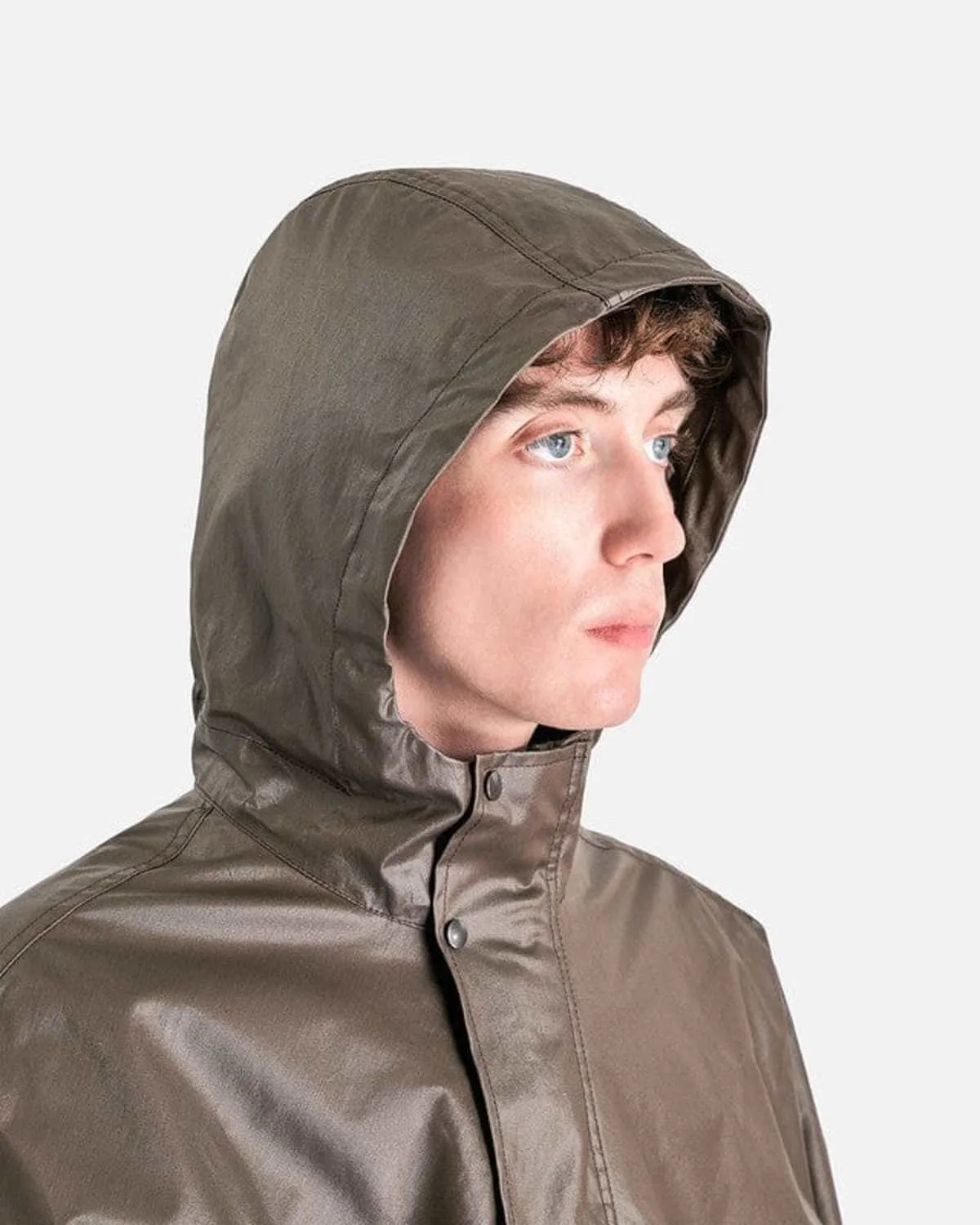 Hooded Raincoat - Dark Tobacco