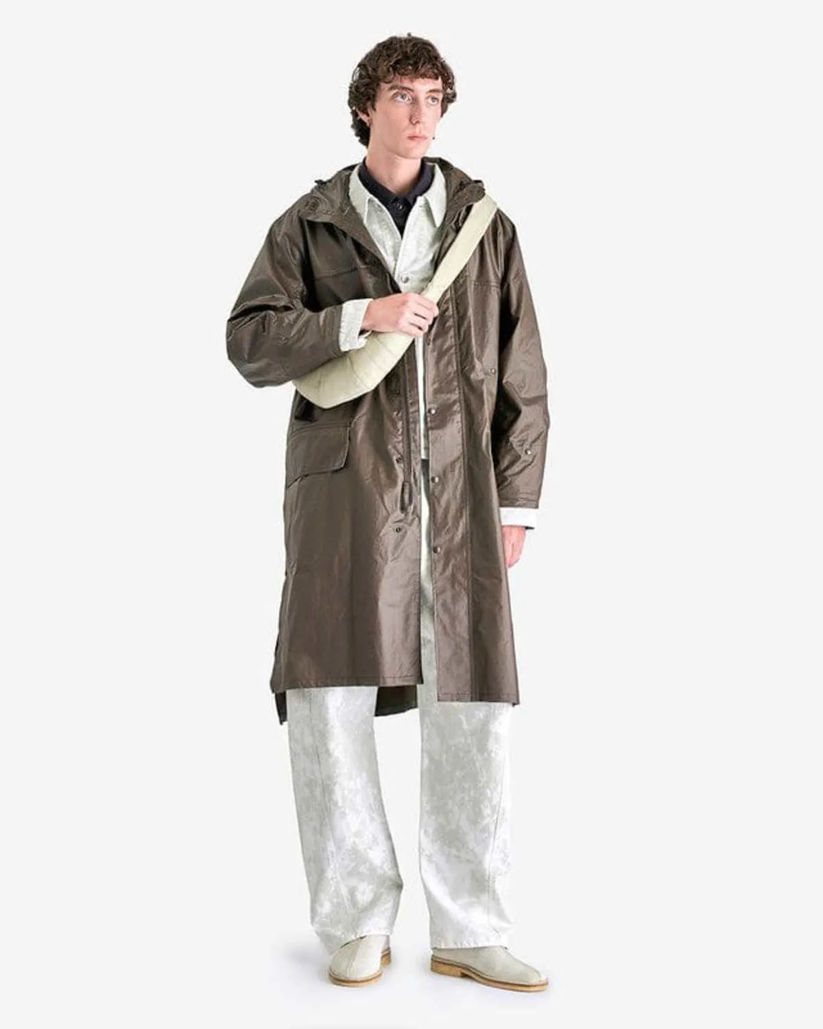 Hooded Raincoat - Dark Tobacco