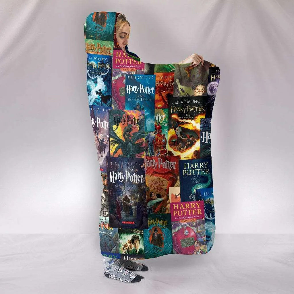 HP Book Cover Hooded Blanket