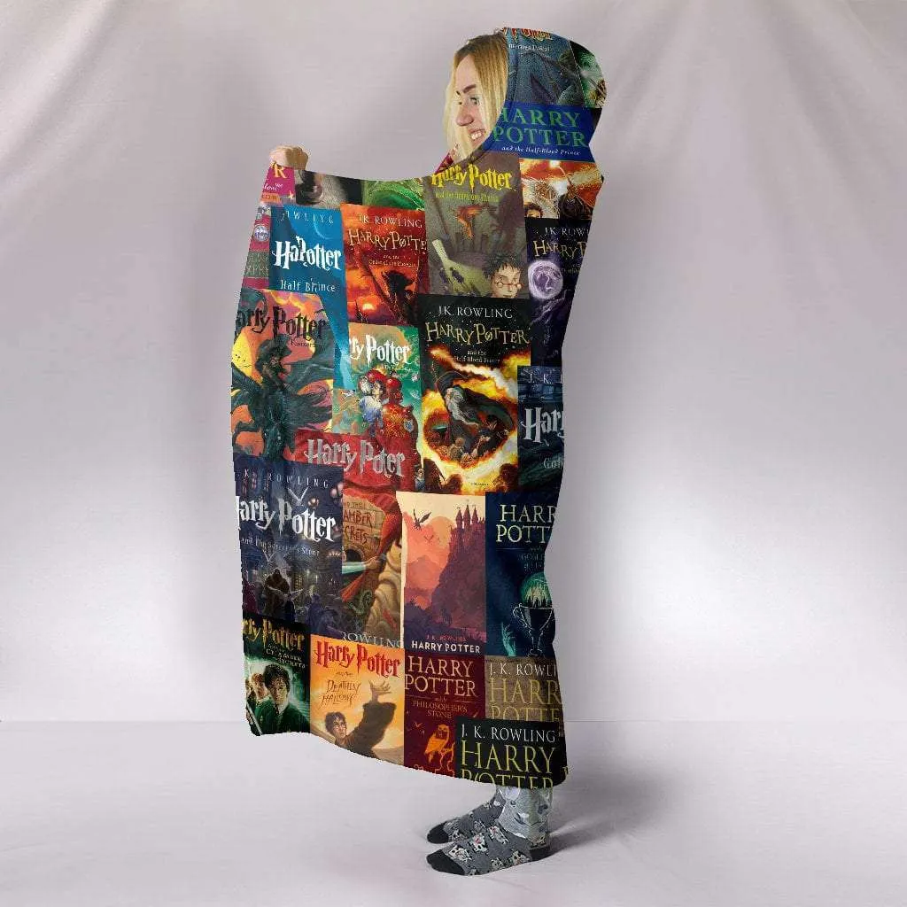 HP Book Cover Hooded Blanket