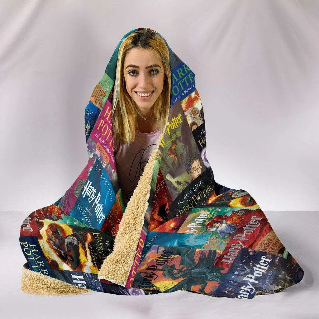 HP Book Cover Hooded Blanket