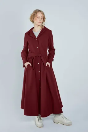 ICONIC RAINCOAT - BURGUNDY