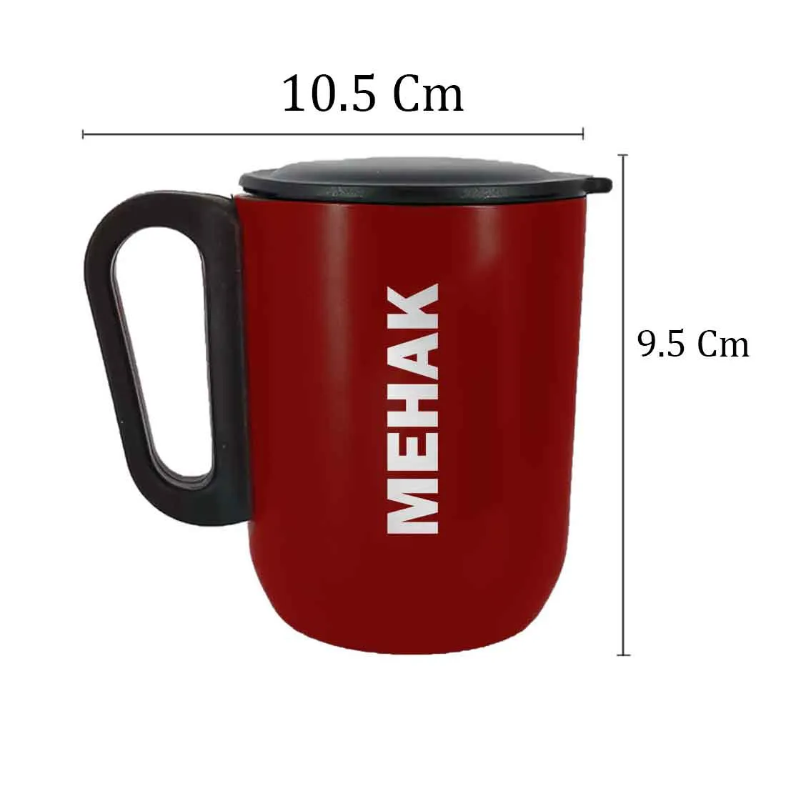 Insulated Coffee Mug with Lid - Personalized Stainless Steel Coffee Cup