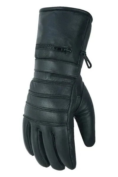 Insulated Leather Motorcycle Gauntlets