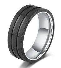 Italgem Steel Hashim Ring