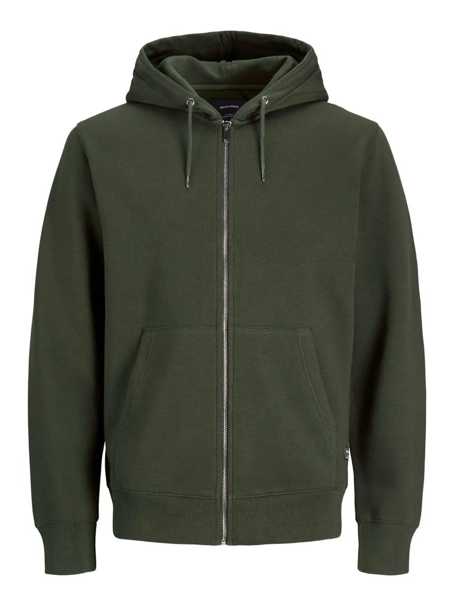 Jack & Jones Casual Zip Hooded Sweatshirts Forest Night