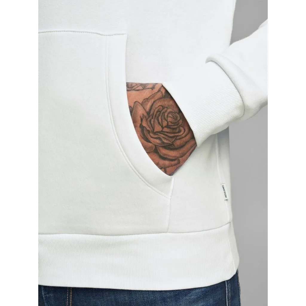 Jack & Jones Retro Logo Hooded Sweatshirts White