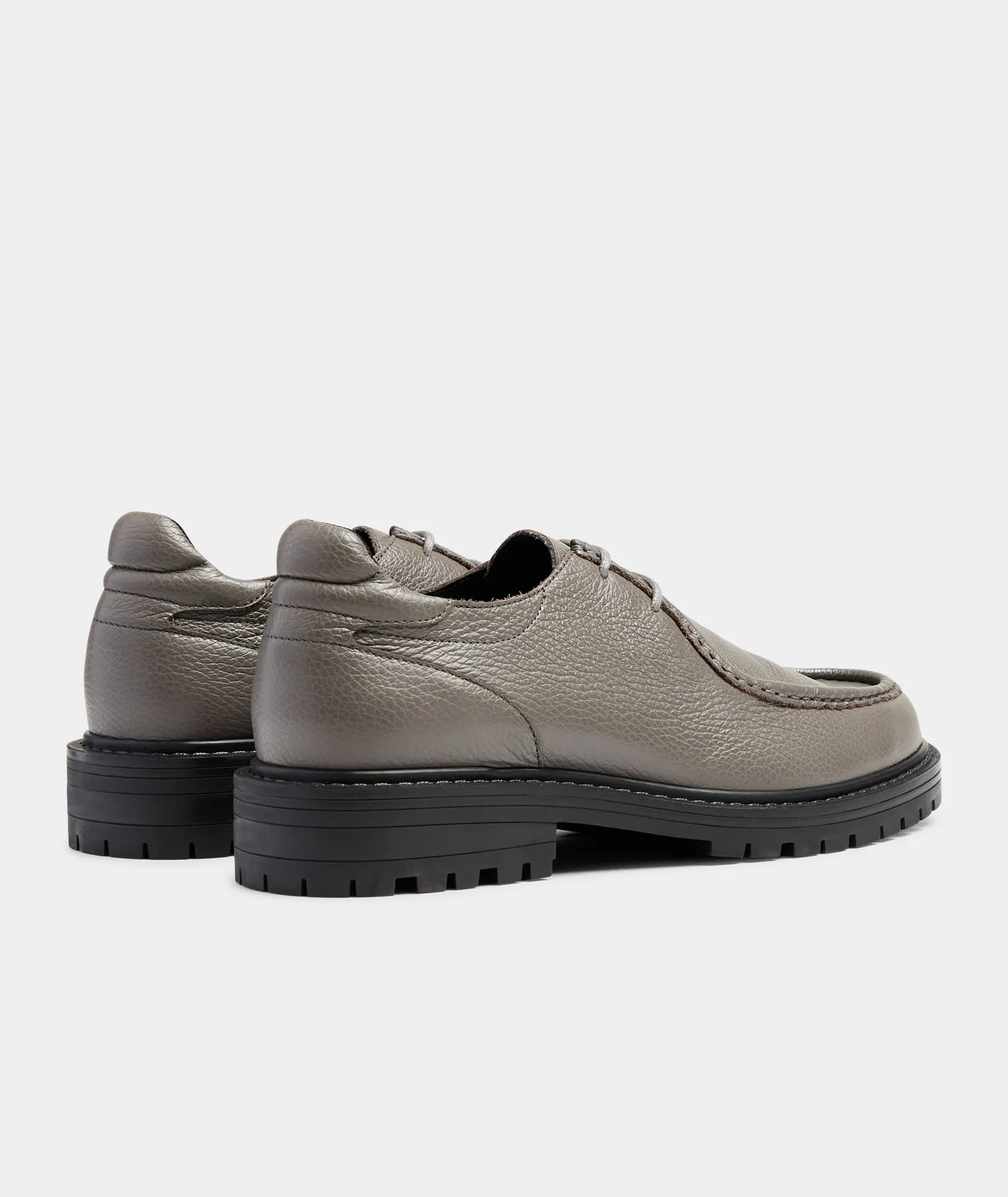 Jaz Low Top - Grey Tumbled Leather